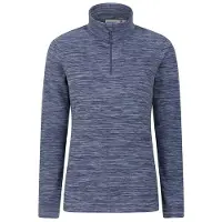 Mountain Warehouse Snowdon Melange Fleece Top (mörkblå), dam/dam