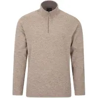 Mountain Warehouse Mens Snowdon II Fleece Top (Ljusbrun)