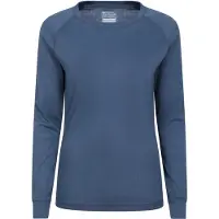 Mountain Warehouse Långärmad Talus-topp för damer/kvinnor (Mörkgrå)
