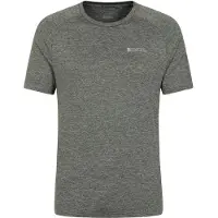 Mountain Warehouse Mens Agra Randig IsoCool T-shirt (Mörk Khaki)