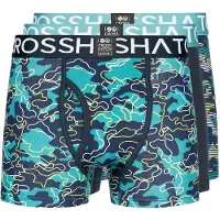 Crosshatch Mens Linamo MVE Boxershorts med öppen gylf (Förpackning med 3) (Teal)