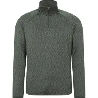Mountain Warehouse Herr Power Quarter Zip Midlayer (Khakigrön)
