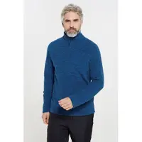 Mountain Warehouse Mens Snowdon II Fleece Top (Blå)