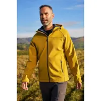 Mountain Warehouse Exodus vattentät Soft Shell-jacka för herrar (mjuk gul)