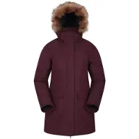 Mountain Warehouse Tarka II lång jacka för damer/kvinnor (vinröd)
