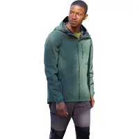 Mountain Warehouse Mens Bachill Tre Lagers Vattentät Jacka (Grön)