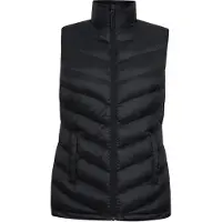 Mountain Warehouse Dam/Ladies Seasons Gilet Fodrad med Fuskpäls (Svart)
