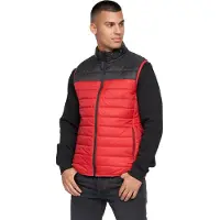 Crosshatch Mens Presnell Gilet med hög hals (Röd)