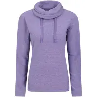 Mountain Warehouse Fleece-topp för kvinnor/damer Hebridean Cowl Neck (Grape)