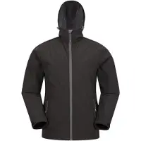 Mountain Warehouse Mens Exodus Vattentät Soft Shell Jacka (Svart)