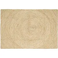vidaXL Matta Naturlig och vit 120 x 170 cm Jute