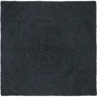 vidaXL Områdesmattor Fyrkantig Mörkgrå 120 x 120 cm Jute