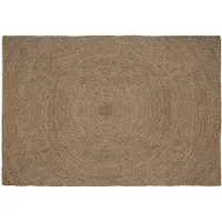 vidaXL Områdesmattor Rektangulär Grå 240 x 340 cm Jute