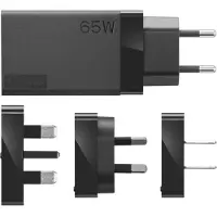 Lenovo 65W USB-C Travel Adapter - Strömadapter - AC 100-240 V - 65 Watt - Världsomspännande - svart