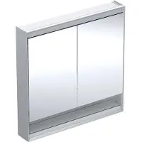 Geberit Spegelskåp ONE 2 lock/hylla 90x90x15 alu