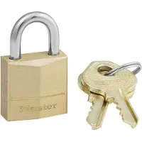 Master Lock 120EURD, Luggage key lock, Varje varumärke, mässing, mässing, Silver, Stål, Ryggsäck, Portfölj, Duffelväska, Laptop bag, Resväska, Sport bag