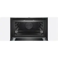 Siemens iQ700 CM678G4S1 - Kombinationsugn - inbyggd - fördjupning - bredd: 56 cm - djup: 55 cm - höjd: 45 cm - med självrengöring - rostfritt stål