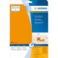Herma Universaletiketter A4 | 99,1 x 67,7mm | 5145 | neonorange | 160st