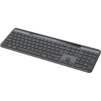 Logitech Signature Slim Solar+ K980 for Business - Tangentbord - full size - trådlös - Bluetooth