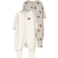 Name it Pumice Bear Pyjamas Med Långa ärmar 2 Enheter