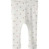 Lil´ Atelier Leggings 'NBFGago' mörkröd / vit
