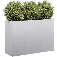 vidaXL Planteringskärl 120x40x80 cm galvaniserat stål