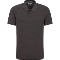 Mountain Warehouse Herr Dawnay Textured Pique Polo Shirt (Charcoal)