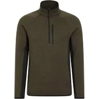 Mountain Warehouse Mens Treston Fleece Top (Khaki Green)