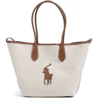 Ralph Lauren Shoppingväska 'HERITAGE' beige / brun
