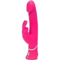 Happy Rabbit - rabbitvibrator med klitorisstimulans - vattentät - rosa