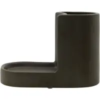 Meraki Datura Brush & Soap Holder Small - Dark Grey