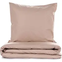 L'essentiel Maison Sängklädesset - 1 påslakan 220 x 240 cm + 2 örngott 60 x 60 cm - 100% förstärkt bomull - Beige beige