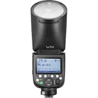 Godox V1Pro, 1,5 s, Trådlösa anslutningar, 32 kanaler, Camcorder-blixt