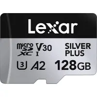Lexar Professional SILVER PLUS - Flash-minneskort - 128 GB - A2 / Video Class V30 / UHS-I U3 - mikroSDXC UHS-I