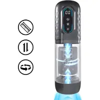 Shots - pumped Pumped - Vortex Suction Rotation And Thrusting Masturbator Pump - Gun Metal