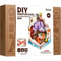Rolife Miniatyrdiorama - DIY - Sea Holiday Restaurang DS039 - - - One Size - Kreativt lekset