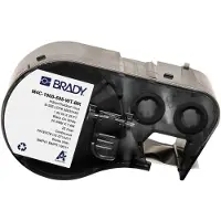 Brady M4C-1000-595-WT-BK vinyltejp | svart text - vit tejp | 25,4mm x 7,62m (original)