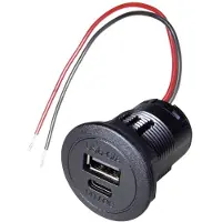 Procar bil elektrisk spänningskontakt max belastning 2,2 A 12-24 V/DC