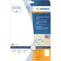 Herma Transparenta folieetiketter A4 | 210 x 297mm | 4375 | matt | 25st