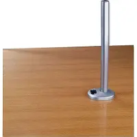 Lindy Desk Clamp Pole Monitor bordsfäste 1 Skärm(ar) Silver Fast