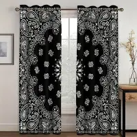Household supplies MH 2 Paneler Sol Måne Gardin Konstellation Tunn Polyester Fönstergardin Gotisk Boho Mandala Gardiner För Vardagsrum Sovrum 50W160H(CM)x2Panel&Grommet Top
