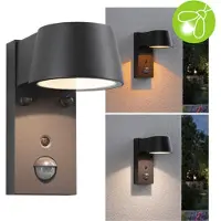 Paulmann Capea 2200K-3000K PIR 94714 Utomhusväggbelysning LED 6 W Svart