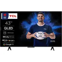 TCL 43P7K - 43" Diagonal klass (42.5" visbar) - P7K Series LED-bakgrundsbelyst LCD-TV - QLED - Smart TV - Google TV - 4K UHD (2160p) 3840 x 2160 - ...