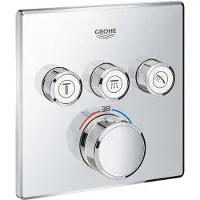 GROHE Grohtherm SmartControl termostat för inbyggnad med 3 ventiler