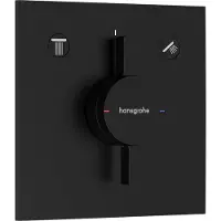 Hansgrohe Inbyggd termostat Duoturn E 2/uttag matt svart