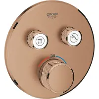 GROHE Grohtherm SmartControl inbyggd termostat med två ventiler