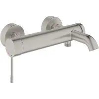 GROHE Essence, Badkar, Hävarm, Metall, 1/2, Rostfritt stål
