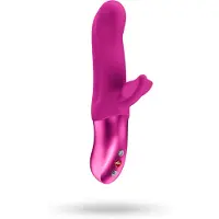 Fun Factory Bi Stronic Fusion - stötvibrator med klitorisklämmor (rosa)