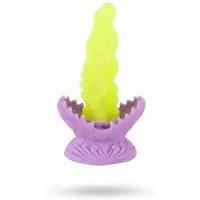 Beasty Cocks - dildo med ljuseffekt - självlysande - grön