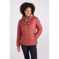 Mountain Warehouse Vadderad jacka med imitationspälsfodring för damer/damer (Rost)